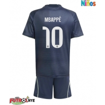 Camiseta Real Madrid Kylian Mbappe #10 Visitante Equipación para niños 2025-26 manga corta (+ pantalones cortos)